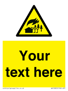 Custom Warning: Large scale fire zone